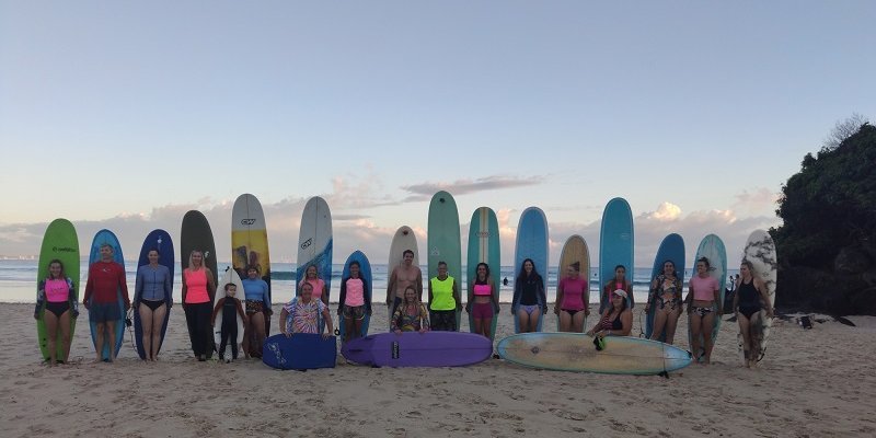 Surfer am Strand in Australien